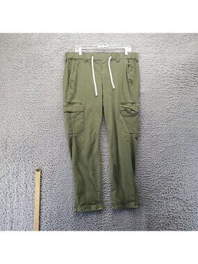 Torrid Pants Womens 0X Large Olive Green Cargo Style Stretch Drawstring
